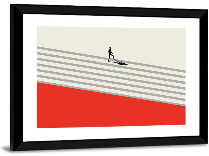 Career Development Concept Wall Art as a framed print