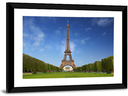 Eiffel Tower Park View Wall Art