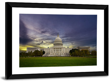 United States Capitol at Dusk Wall Art