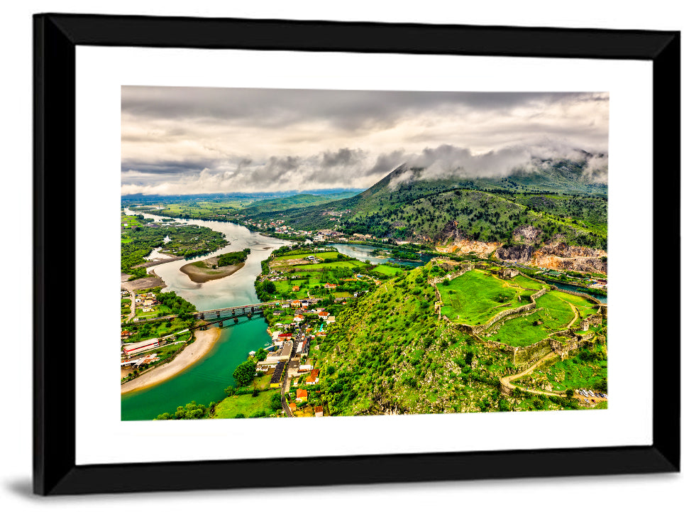 Rozafa Castle River Valley View Wall Art