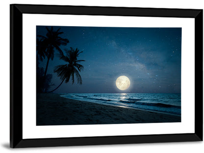 Palm Beach Moonset Wall Art