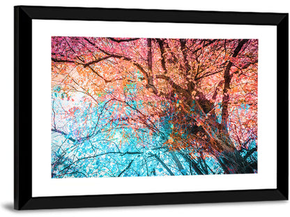 Autumn Canopy Abstract Wall Art