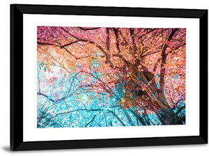 Autumn Tree Abstract Wall Art