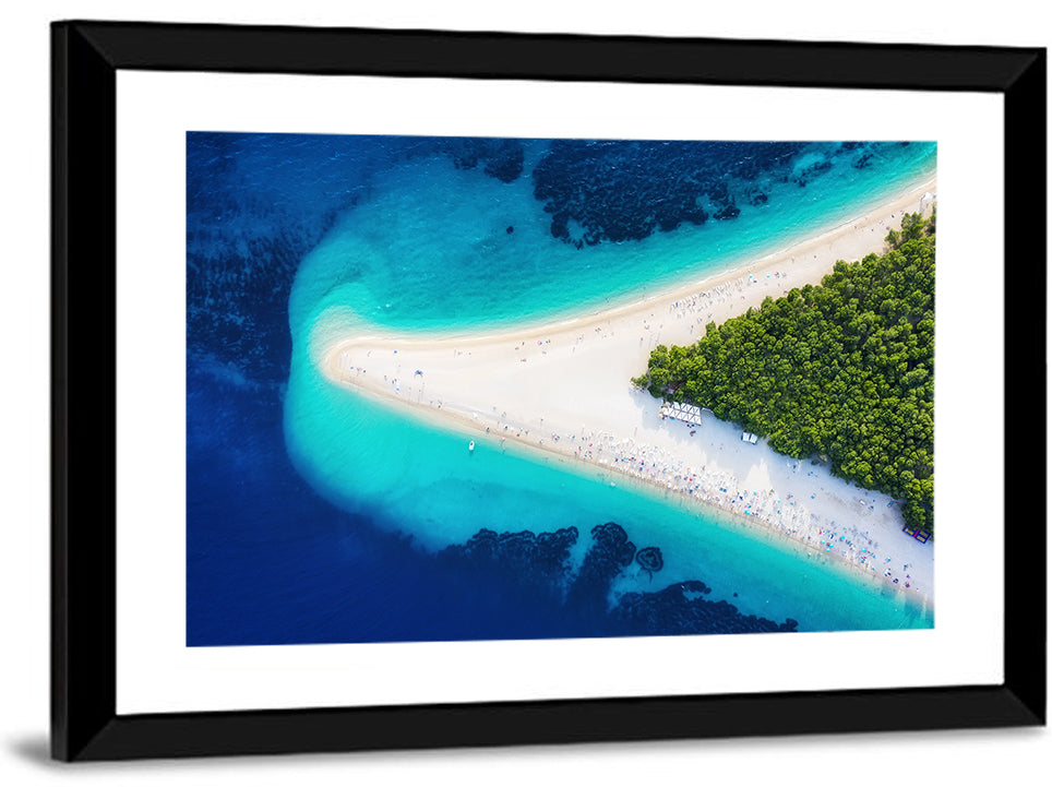 Zlatni Rat Beach Aerial Coast Wall Art