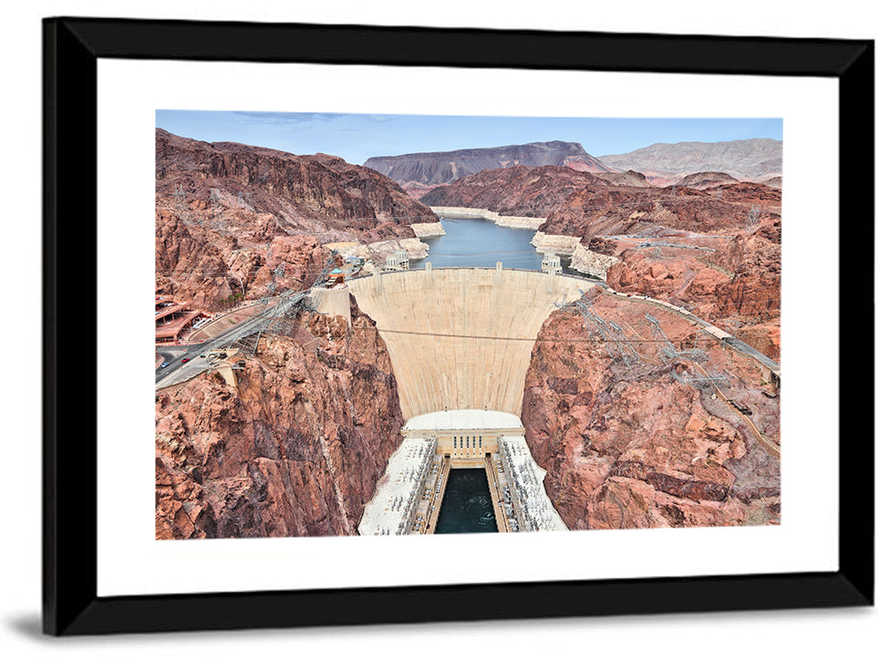 Hoover Dam High-angle View Wall Art