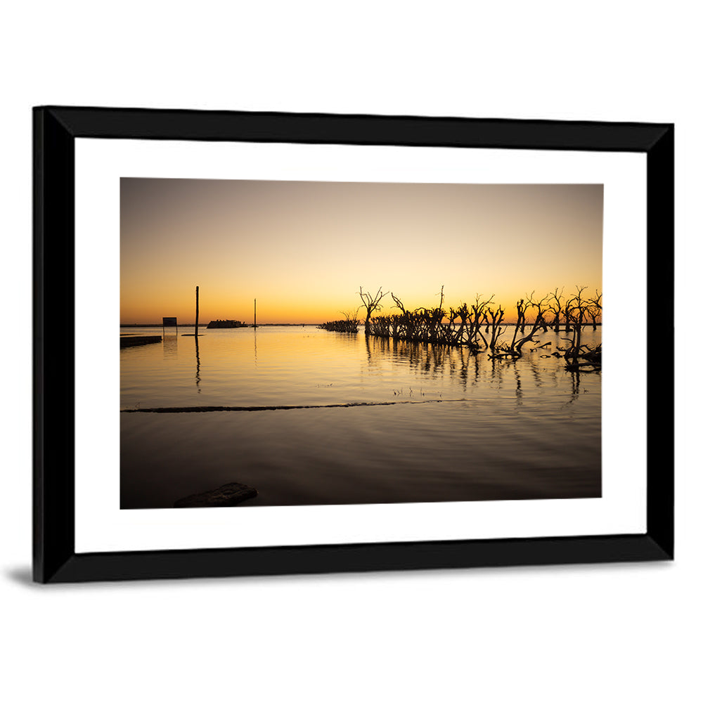 Lake Epecuen Evening Glow Wall Art