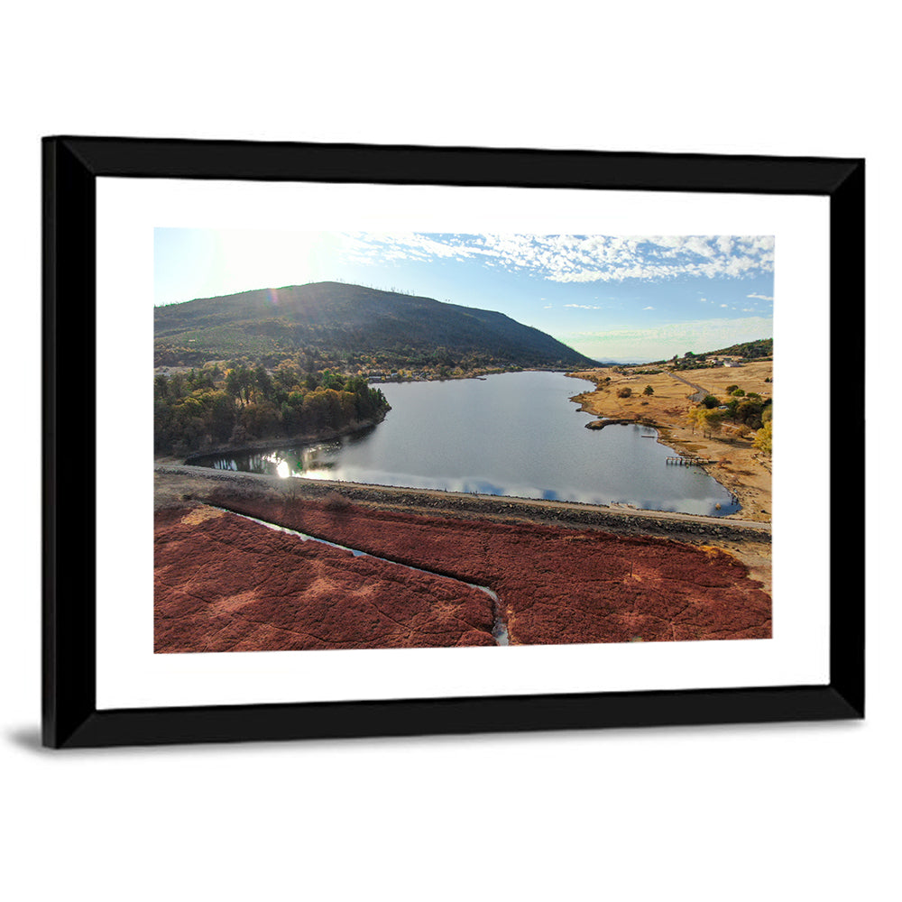 Lake Cuyamaca Aerial View Wall Art