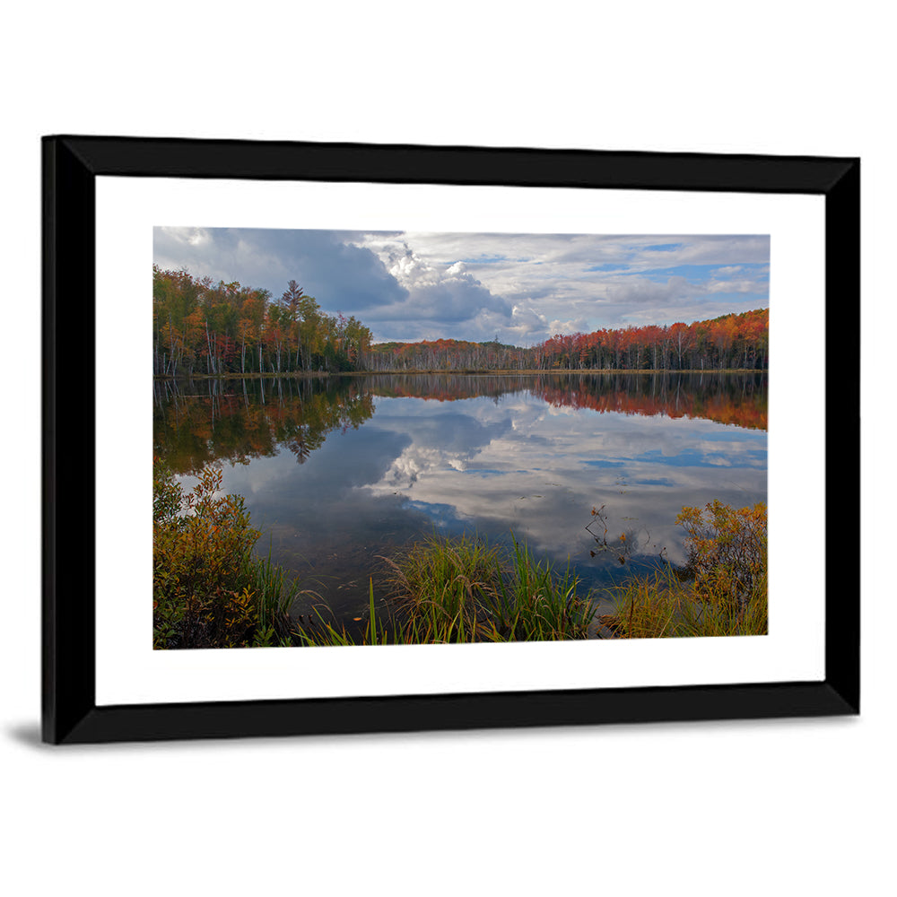 Scout Lake Autumn Reflection Wall Art