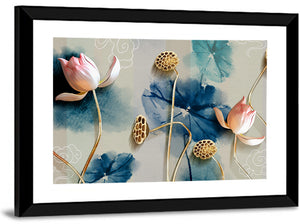 Floral Backdrop Wall Art