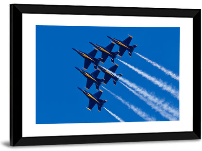 Blue Angels Delta Formation Flyover Wall Art
