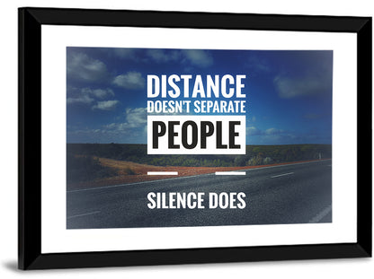 Silence Separates People Wall Art
