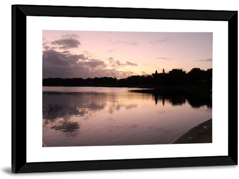 Lake Eva Dusk Reflection Wall Art