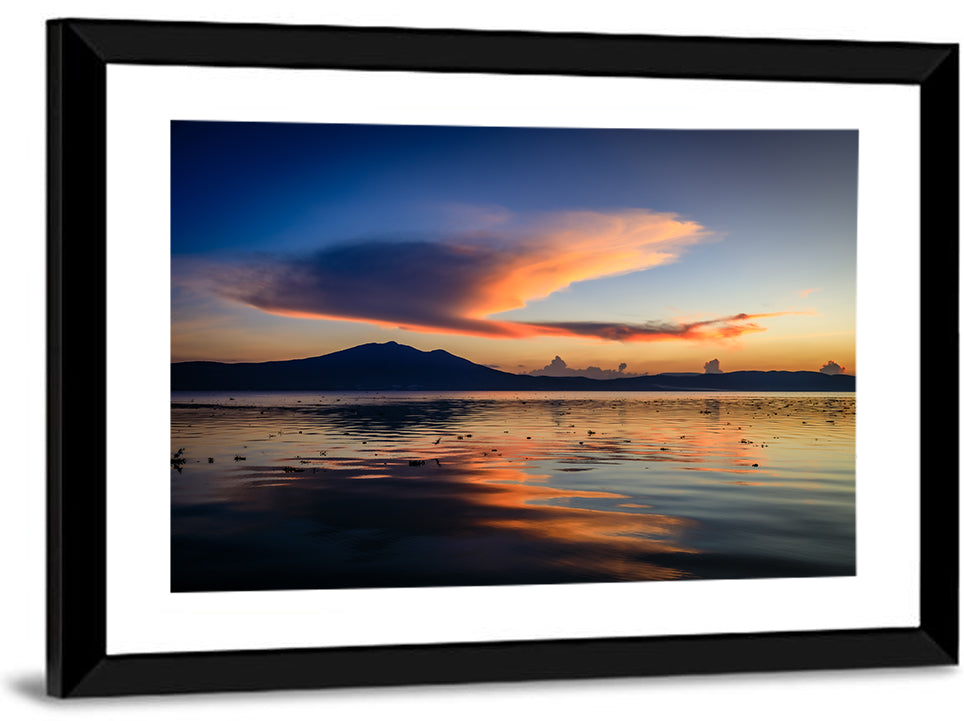 Lake Chapala Golden Dusk Wall Art