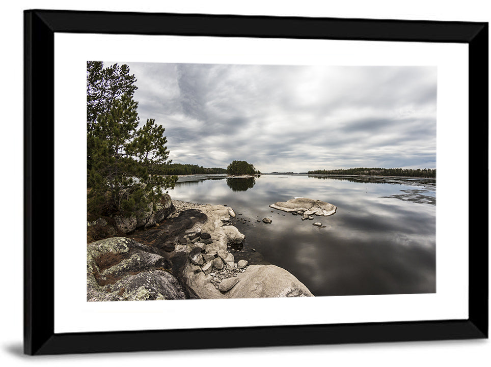 Voyageurs Pine Island Reflection Wall Art