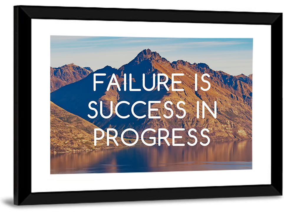 Failure Is Success in Progress Wall Art