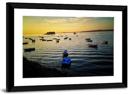 Sunset Over Bhojtal Lake Wall Art