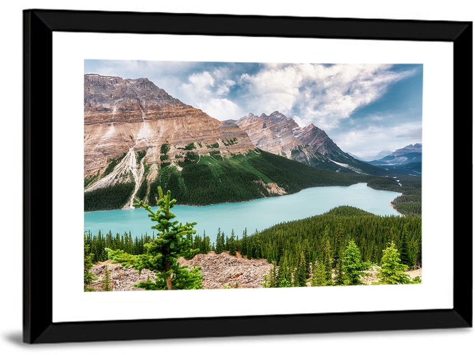 Peyto Lake Scenic View Wall Art