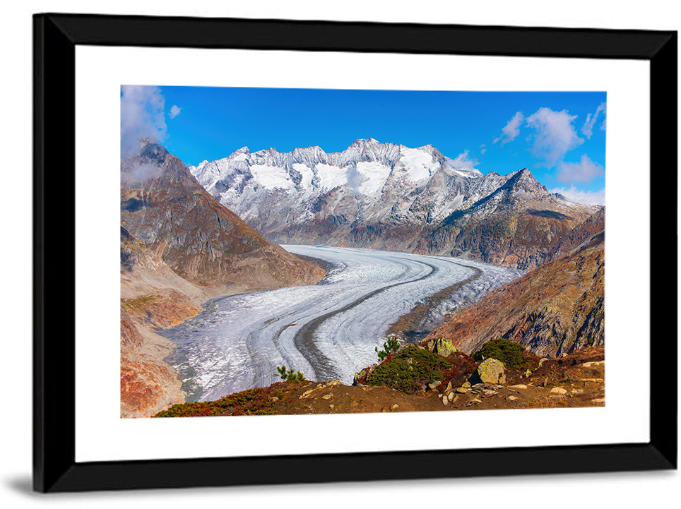 Aletsch Glacier Valley Wall Art