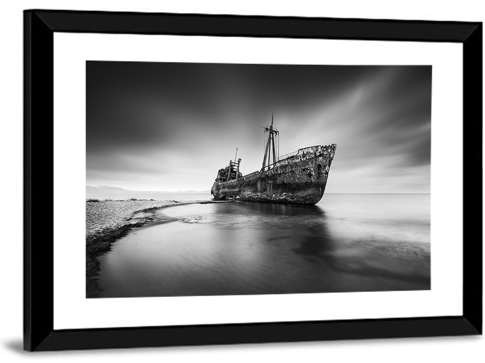 Dimitrios Shipwreck, Gytheio Wall Art
