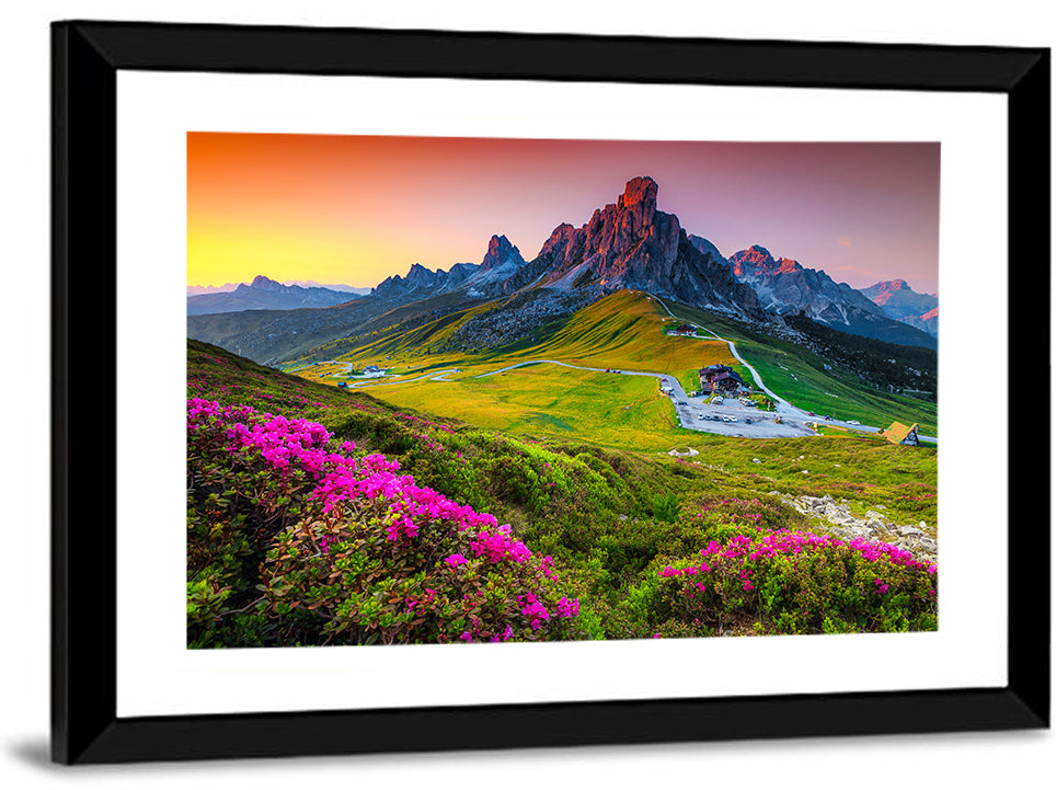 Passo Giau Flower Meadow Wall Art
