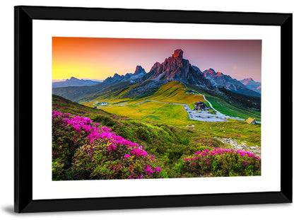 Passo Giau Flower Meadow Wall Art