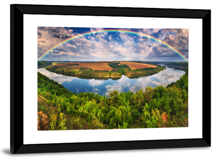 Dnister River Wall Art as a framed print