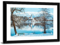 Bled Castle Winter View Wall Art