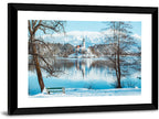 Bled Castle Winter View Wall Art