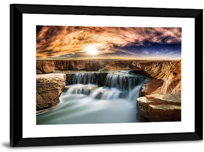 Glen Canyon Waterfall Wall Art