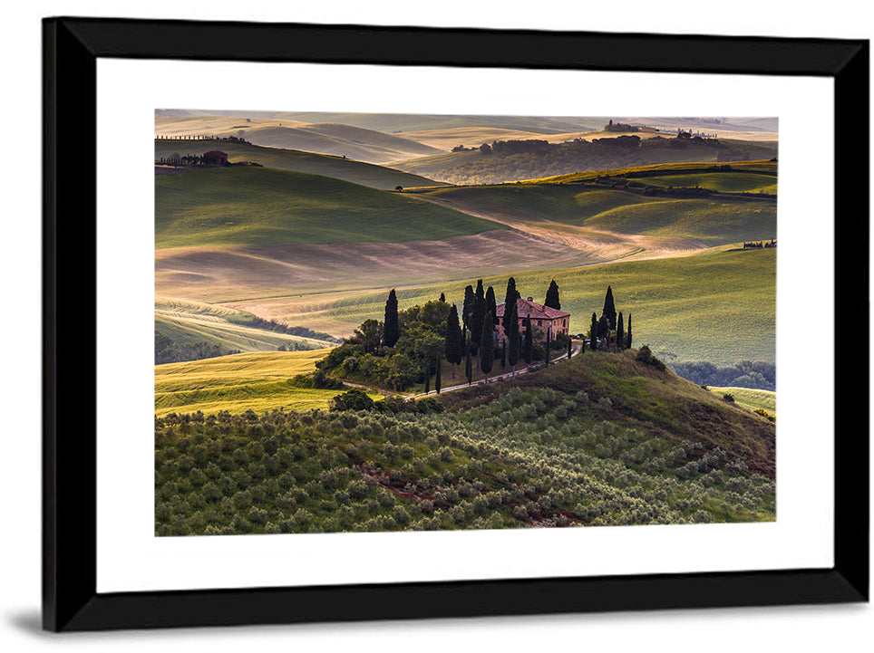 Val D'orcia Meadow Hills Wall Art