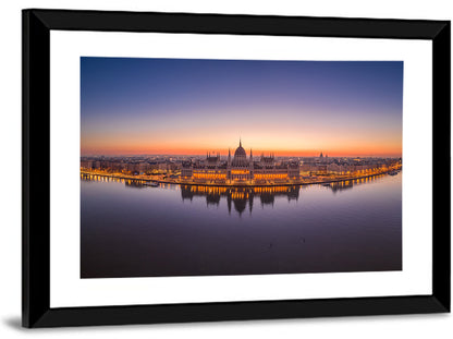 Hungarian Parliament at Dusk Wall Art