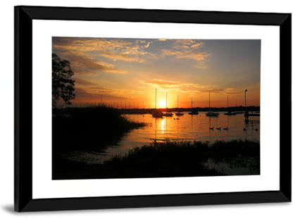 White Rock Lake Sunset Wall Art