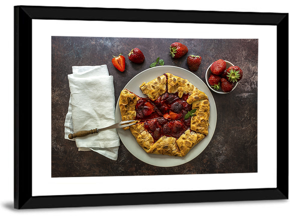 Sommer Strawberry Tart Wall Art