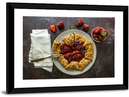 Sommer Strawberry Tart Wall Art