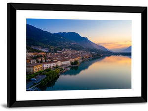 Lovere City Sunrise Wall Art