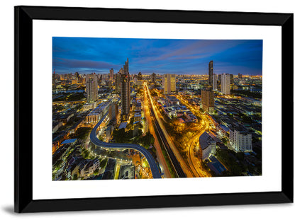 Bangkok Dusk Cityscape Wall Art