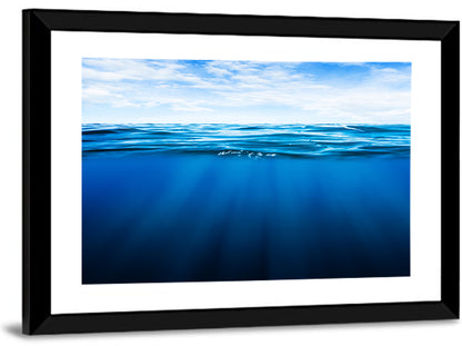 Split-level Ocean Sunlight Wall Art