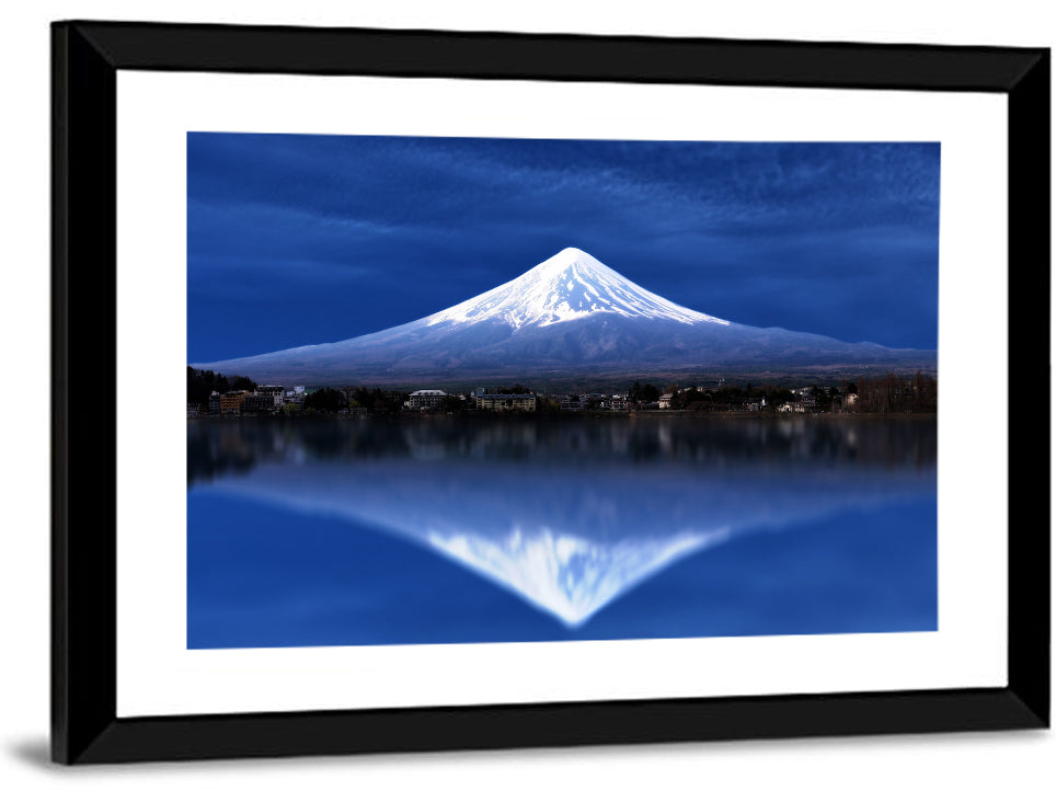 Mount Fuji Reflected on Lake Kawaguchiko Wall Art