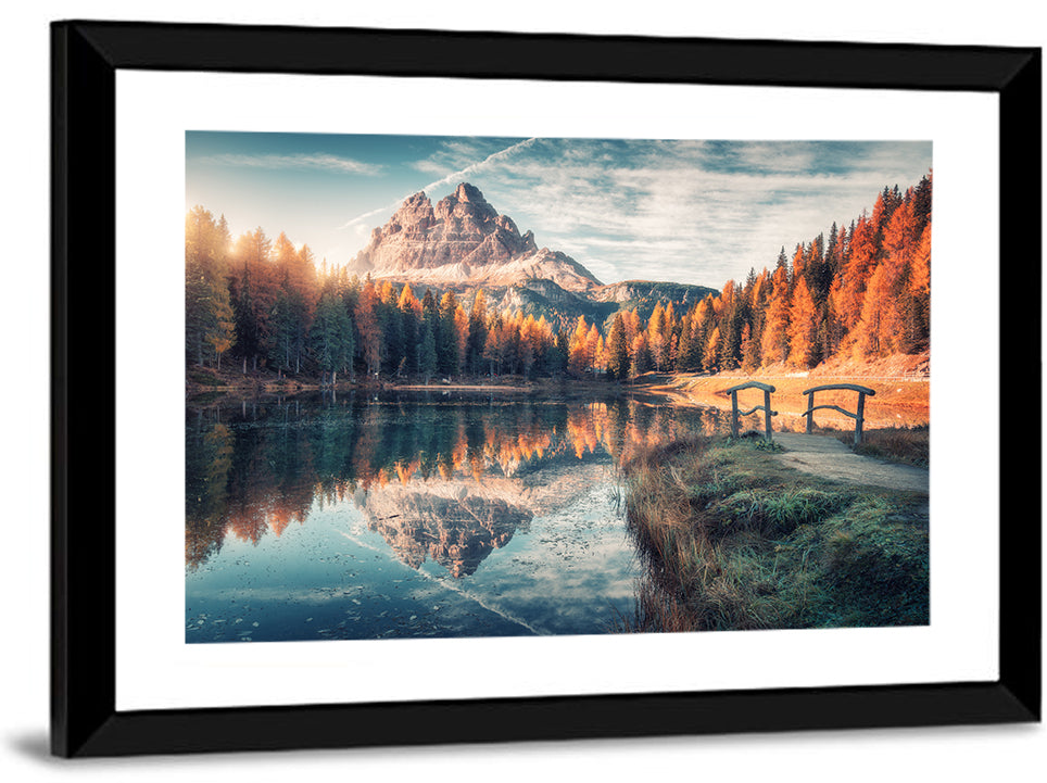 Lago Di Antorno Reflection Wall Art