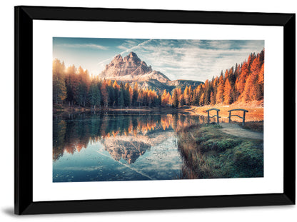 Lago Di Antorno Reflection Wall Art