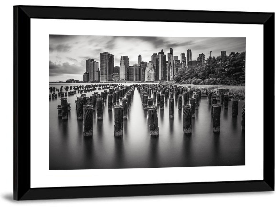 Lower Manhattan Pilings Wall Art