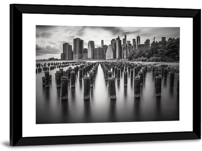 Lower Manhattan Pilings Wall Art