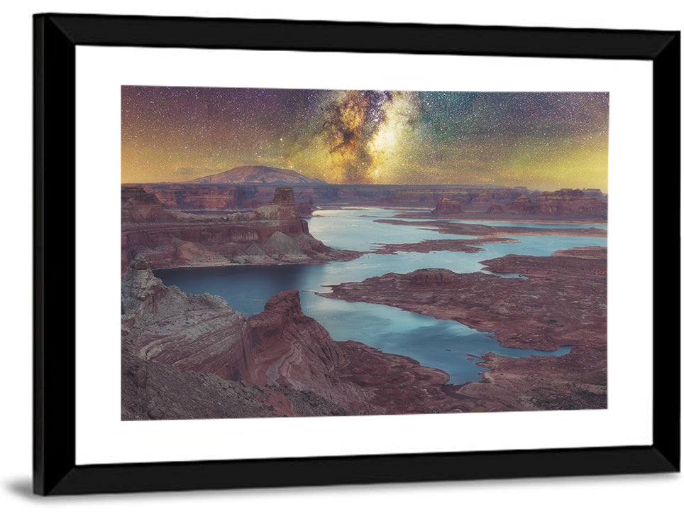 Milky Way Over Lake Powell Wall Art