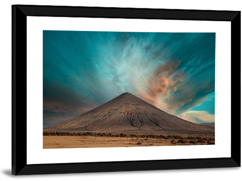 Volcanic Cone at Golden Hour Wall Art