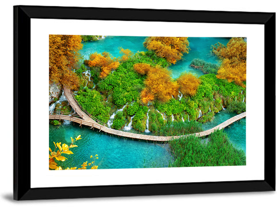 Plitvice Lakes Boardwalk Wall Art