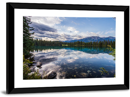 Lake Beauvert, Alberta Wall Art