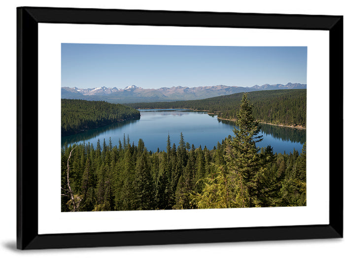 Holland Lake in Summer Wall Art as a framed print
