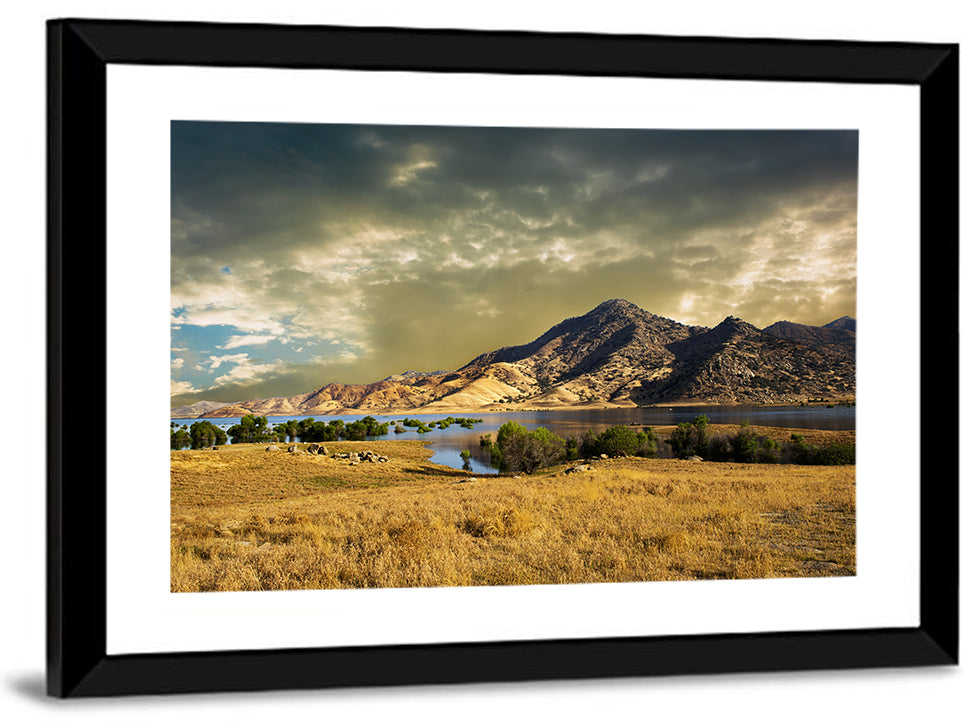 Lake Kaweah at Golden Hour Wall Art
