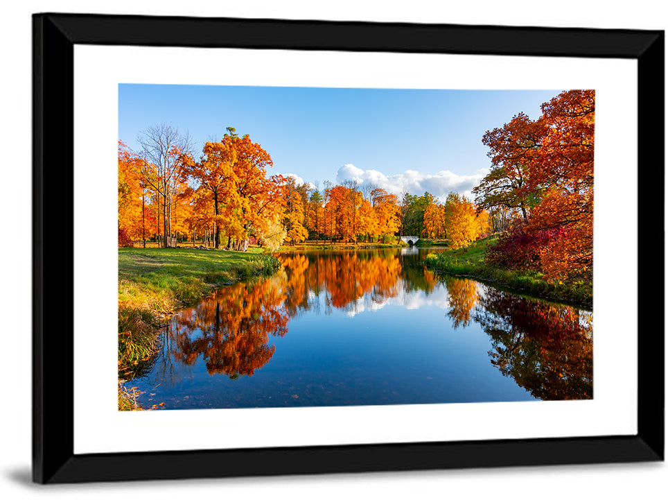 Alexander Park Autumn Reflection Wall Art