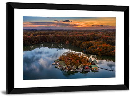 Lake Derito at Dusk Wall Art